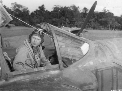 Richard Bong in his P-38