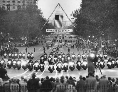 Shah of Iran visits Washington, DC