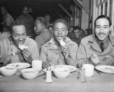 Tuskegee Cadets At Chow