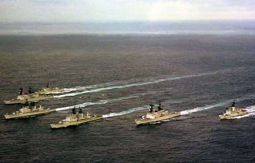 Six ships in the USS INDEPENDENCE