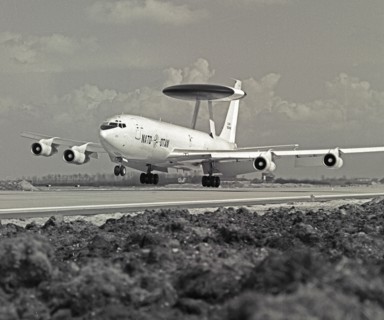 First E-3A lands at NATO Air Base