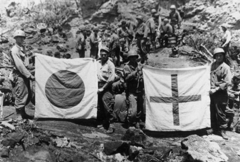 Members of Company F, 147th Infantry, 1945