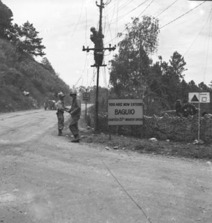 A sign with “You are now entering Baguio