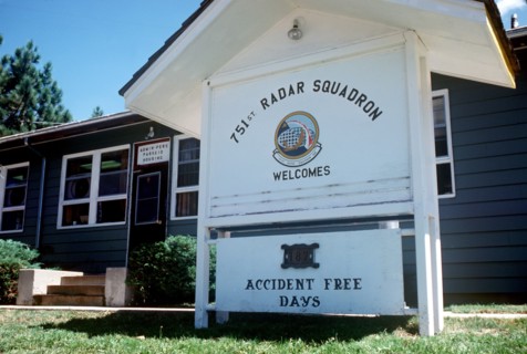 1979 - The Administration Building of the 751st Radar Squadron.