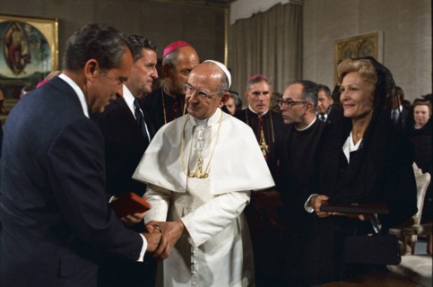 President and Mrs. Nixon have an audience with his Holiness