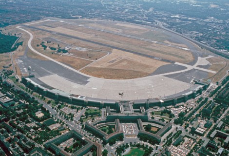 10/14/1983 - An aerial view of Tempelhof Central Airport.