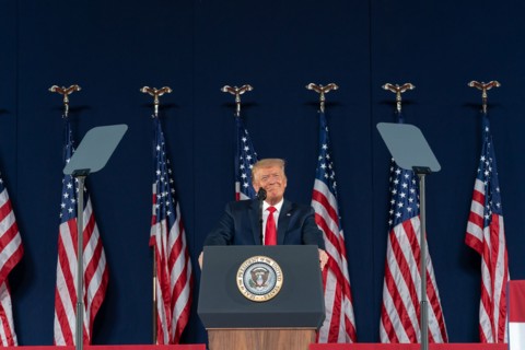 President Donald Trump visits Mount Rushmore