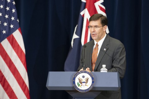 Defense Secretary answers a question