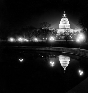 U.S. Capitol at night