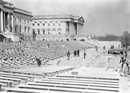 Building Inagural stands at the U.S. Capitol