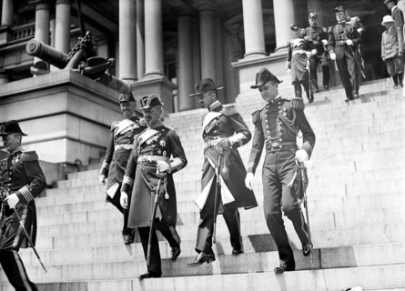 German naval visit to the United States: German officers at Navy Department