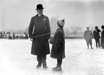 Outdoor ice skating