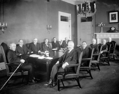 President Woodrow Wilson with his cabinet