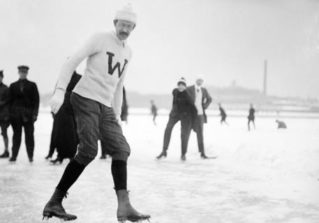 Outdoor ice skating