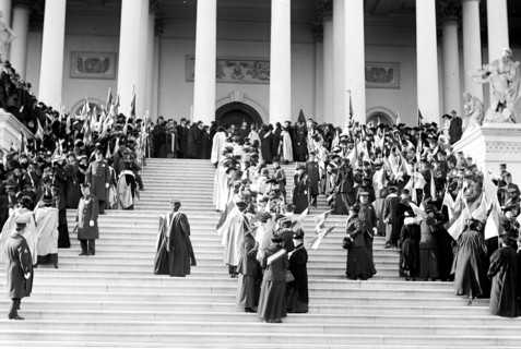 Woman Suffrage March on the Capitol