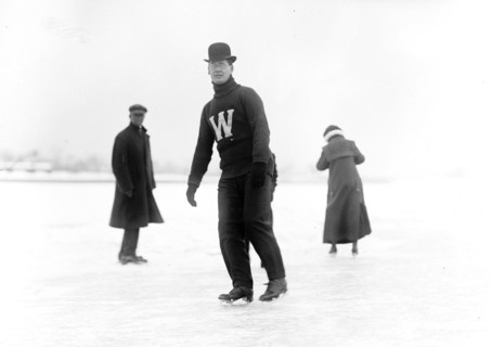 Outdoor ice skating