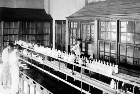 Men working in a Laboratory in the Philippines