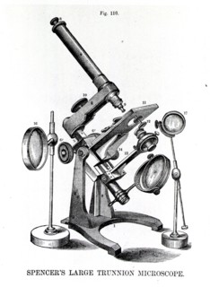 Spencer's Large Trunnion Microscope Drawing.