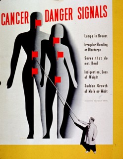 cancer poster - Cancer danger signals.