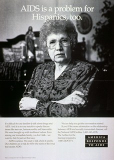 1980s AIDS prevention Poster.