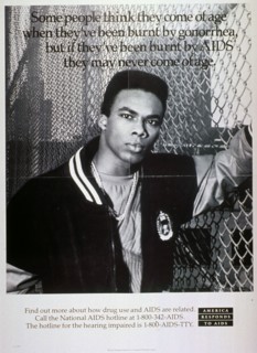 1980s AIDS Poster.