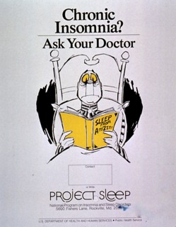Chronic insomnia? ask your doctor poster -