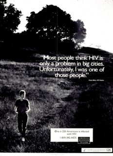 1980s Era HIV AIDS Prevention Public Service Poster.