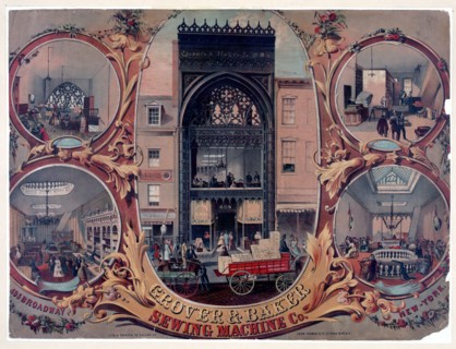 Grover & Banker Sewing Machine Co. 495 Broadway New York.