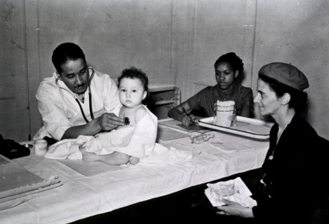 View of an African American physician