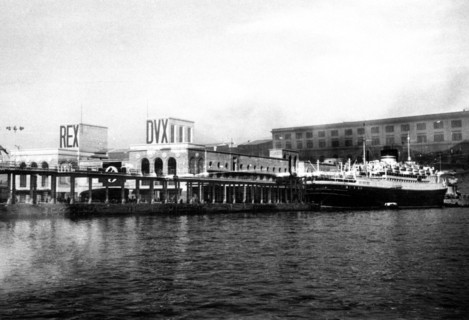 Port of Naples in Naples Italy