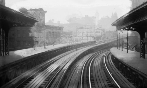 Looking toward City Hall - 3d Ave. 'L'
