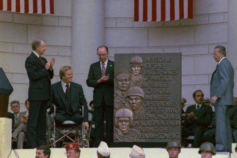 Jimmy Carter and Max Cleland