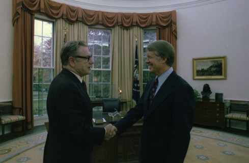 Nelson Rockefeller and Jimmy Carter