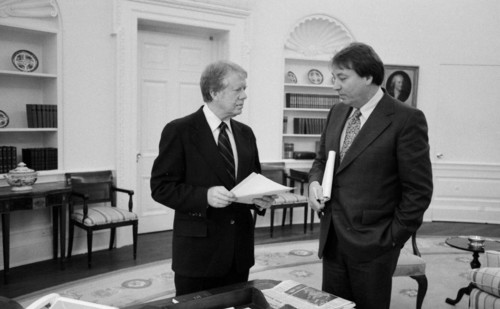Jimmy Carter with Frank Moore