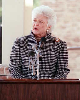 First lady Barbara Bush