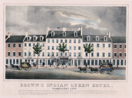 Brown's Indian Queen Hotel, Washington D.C. ca. 1832