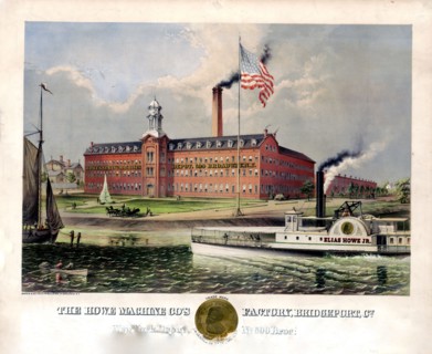 The Howe machine co's factory, Bridgeport, Co.