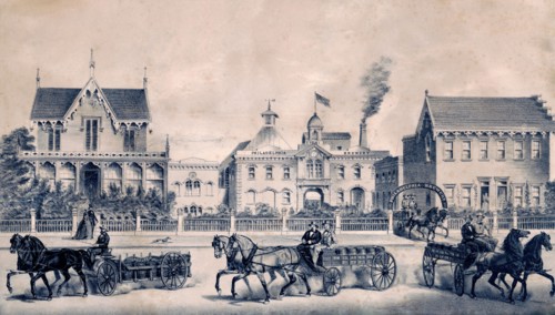 Philadelphia brewery ca. 1870
