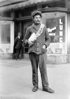 Early 1900s man in American city