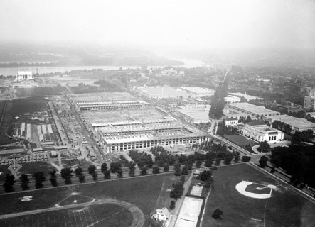 Aerial view of Washington D.C.