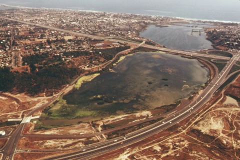 Aerial of Buena Vista Lagoon