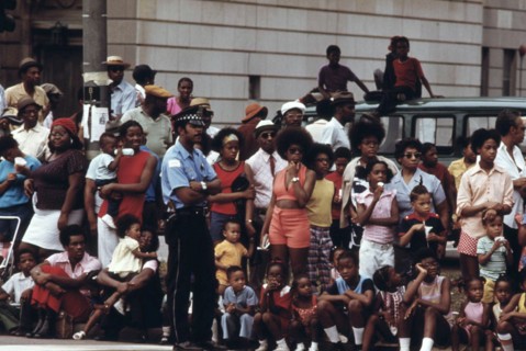 Members Of Chicago's South Side Black Community Line