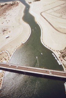 London Bridge crosses Havasu Lake at Lake Havasu City