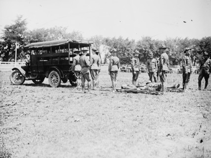 Red Cross ambulance ca.  between 1910 and 1935