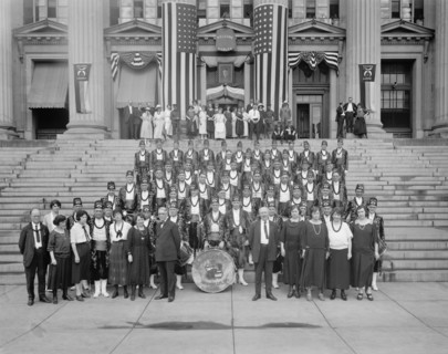 Aloha Band group photo, possibly shriners or another Masonic group ca.  between 1910 and 1920