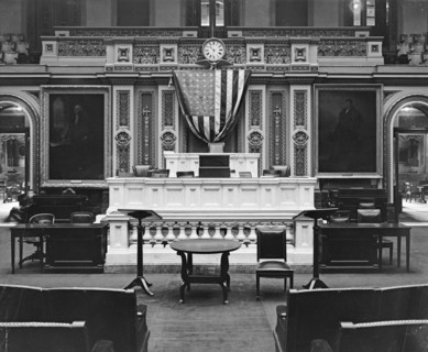 Speakers Desk, House of Representatives in the U.S. Capitol  [Washington, D.C.] ca.  between 1910 and 1926