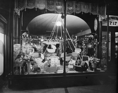 Wilson Proctor Company store window. ca.  between 1910 and 1920