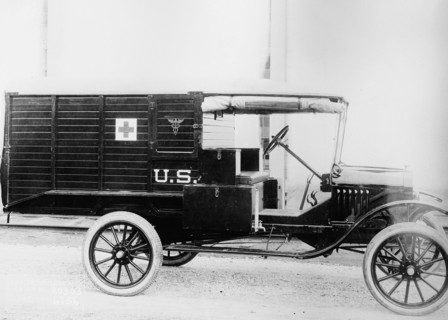 American Red Cross ambulance ca.  between 1910 and 1935