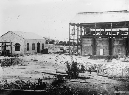Sugar Refinery in course of construction at Cartavia, Peru ca.  between 1910 and 1935