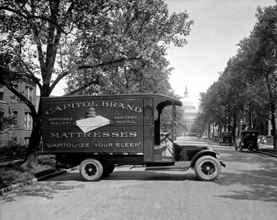 Ford Motor Company, Capitol bedding truck ca.  between 1910 and 1926